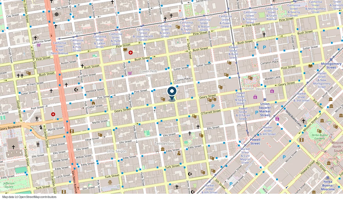 Map showing the location of Salama Halal Meat